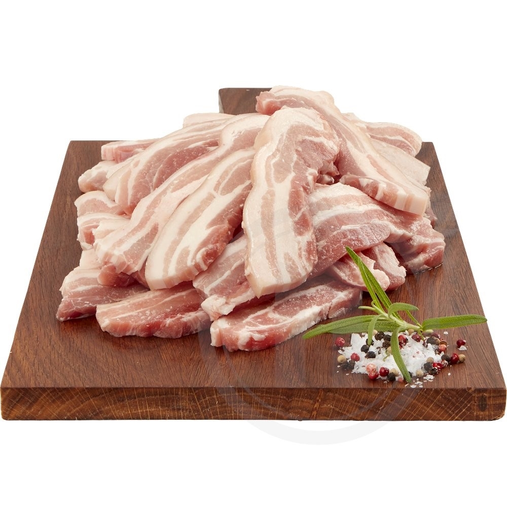 Stegeflæsk i Skiver Frossen