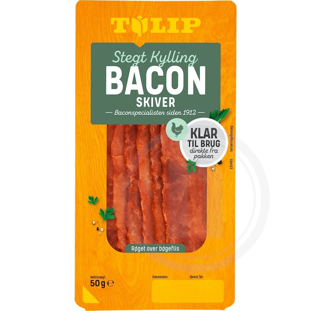 Tulip Stegt kylling bacon i skiver