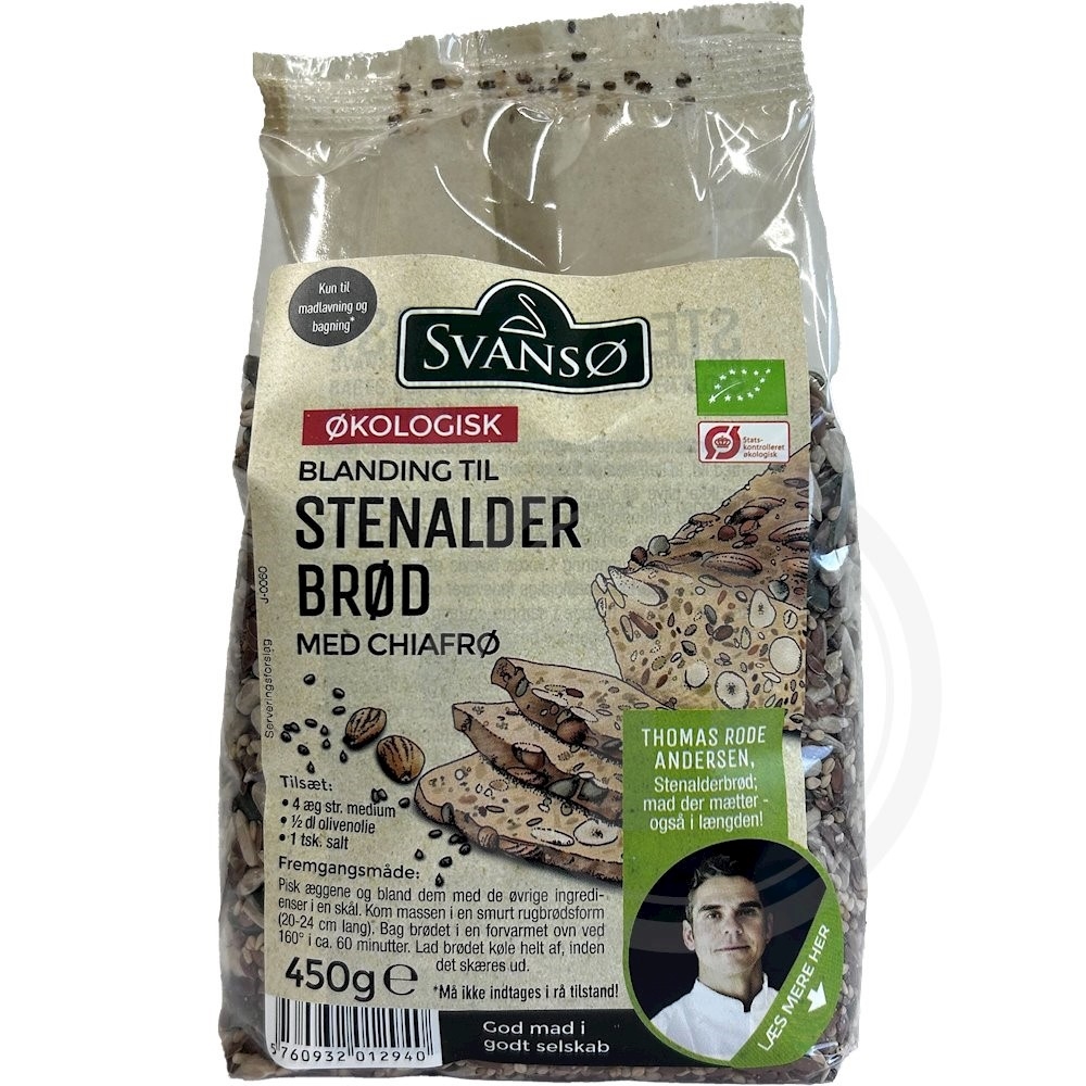 Svansø Stenalderbrød Blanding Øko.