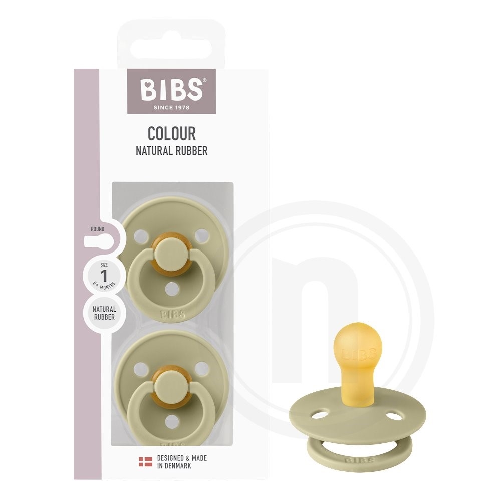 BIBS Sutter 0-6 mdr. silikone 2 stk khaki