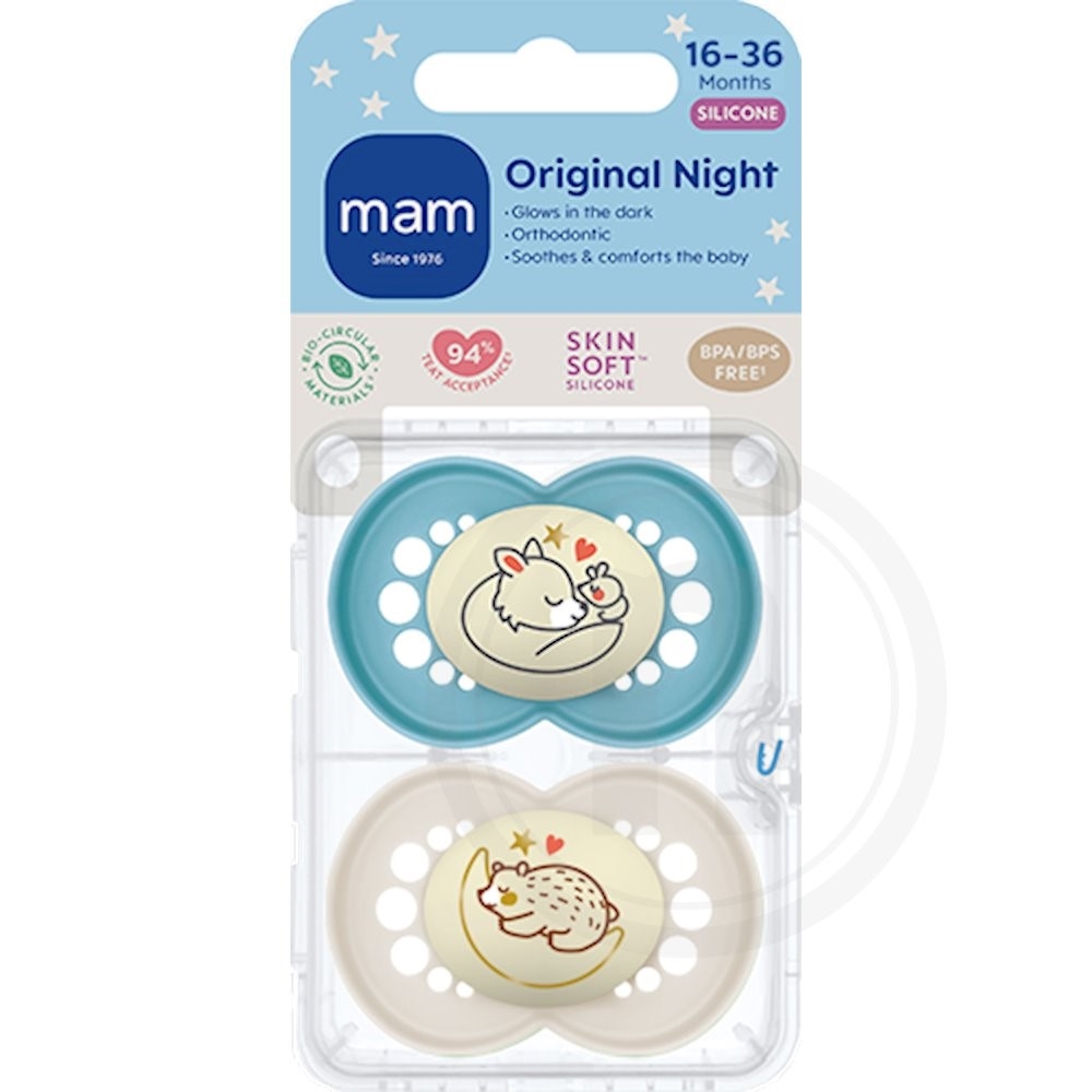 MAM Night Sutter 16-36 mdr Blå/Neutral Silikone