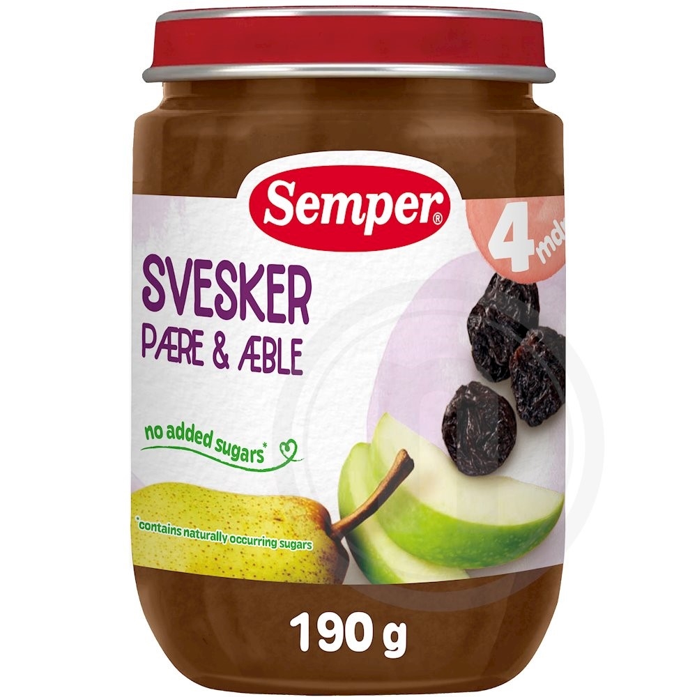 Sveskemos m. pære og æble
