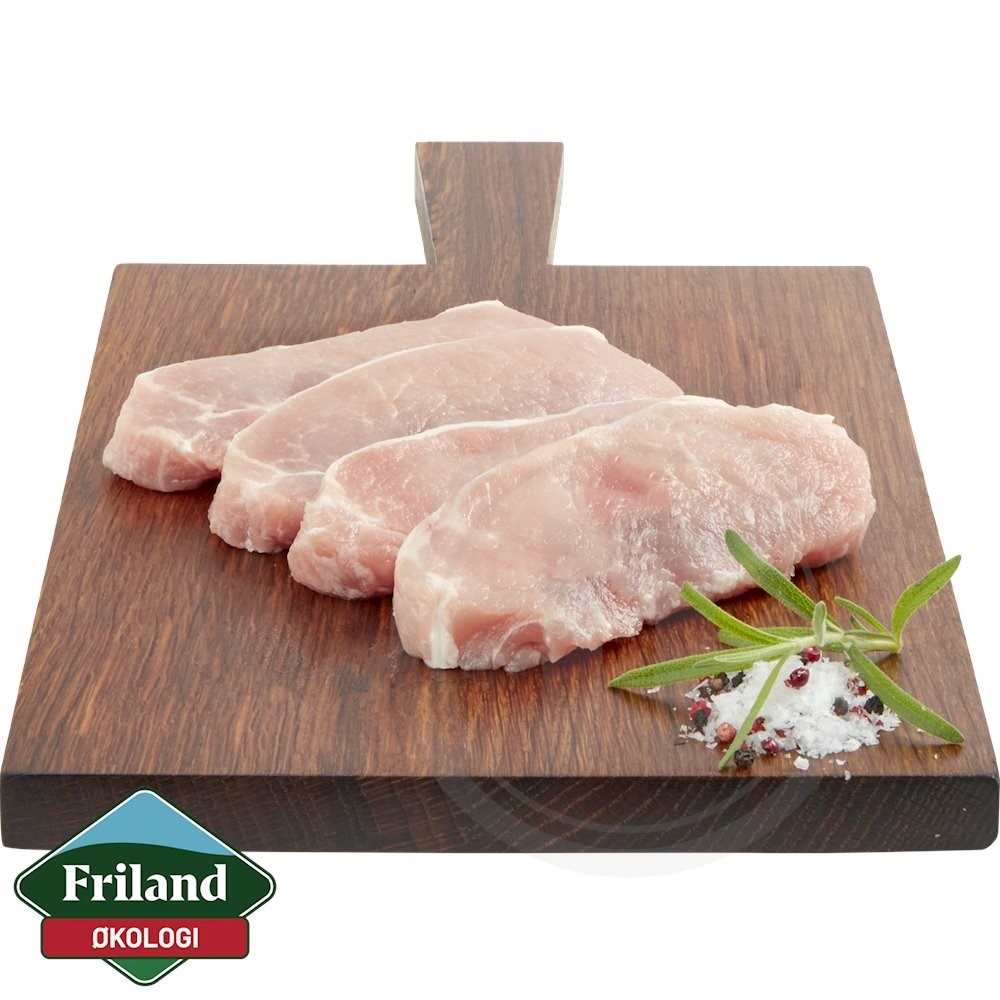 Friland Svinekoteletter øko. 4 stk. 400 g