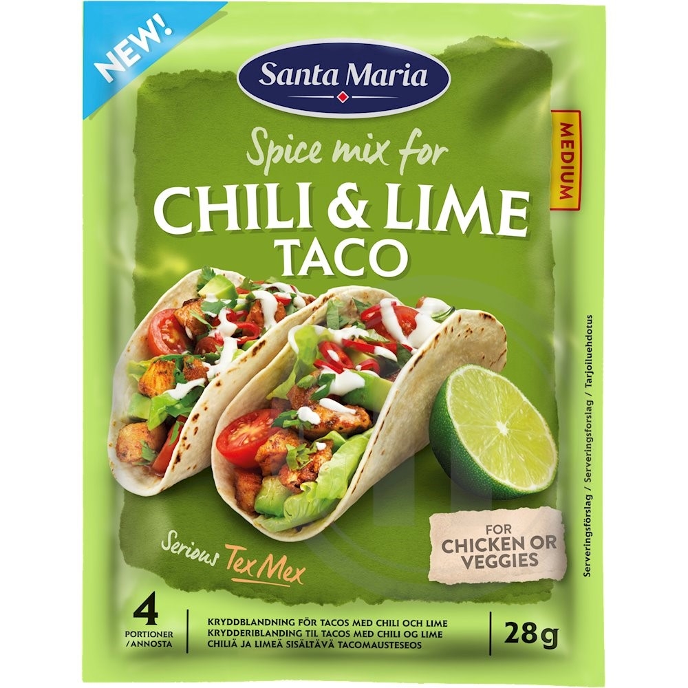 Santa Maria Taco Krydderimix Chili-Lime