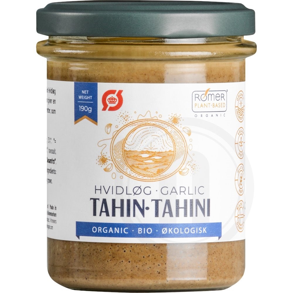 Tahin m. hvidløg øko.