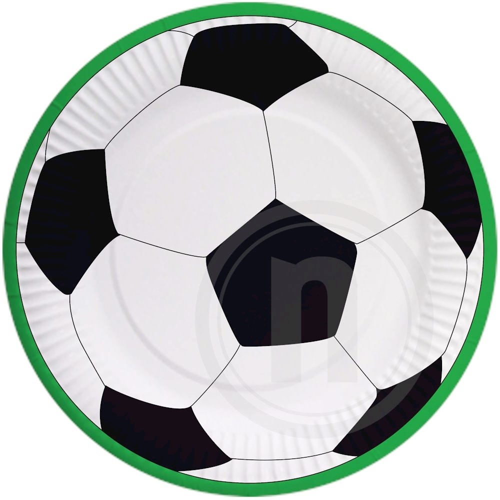 Tallerken m. fodbold