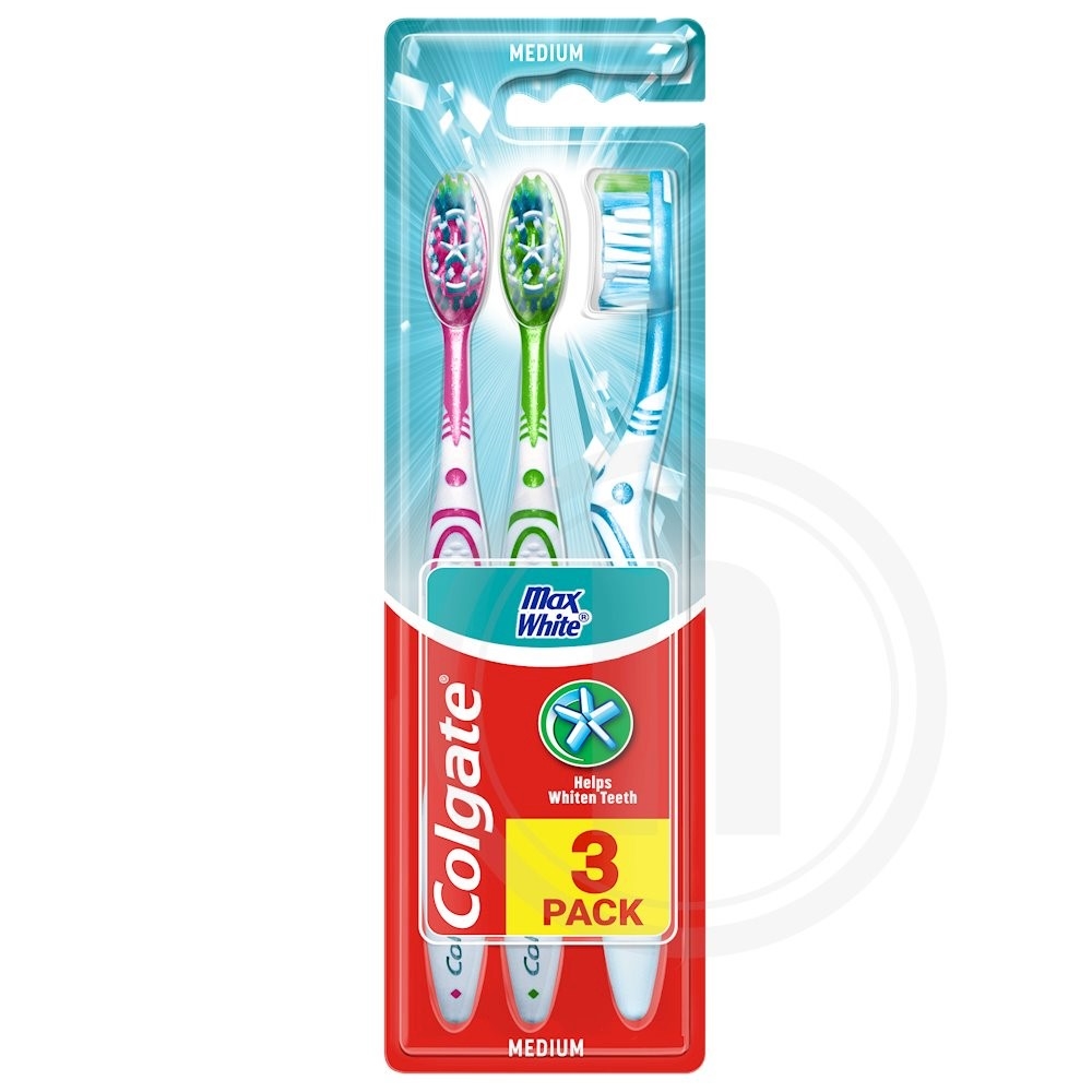 Colgate Max White Tandbørste Medium .