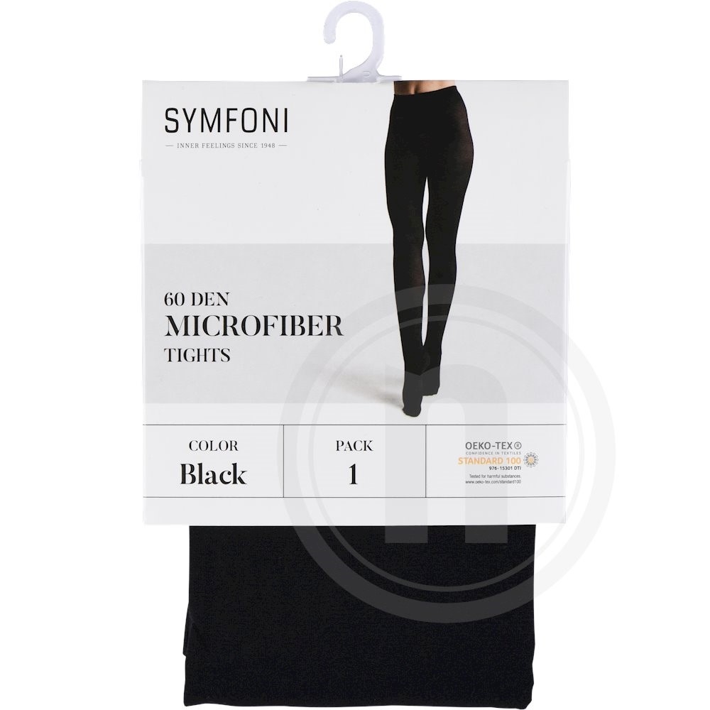 Symfoni Microfiber Tights str. S/M Sort