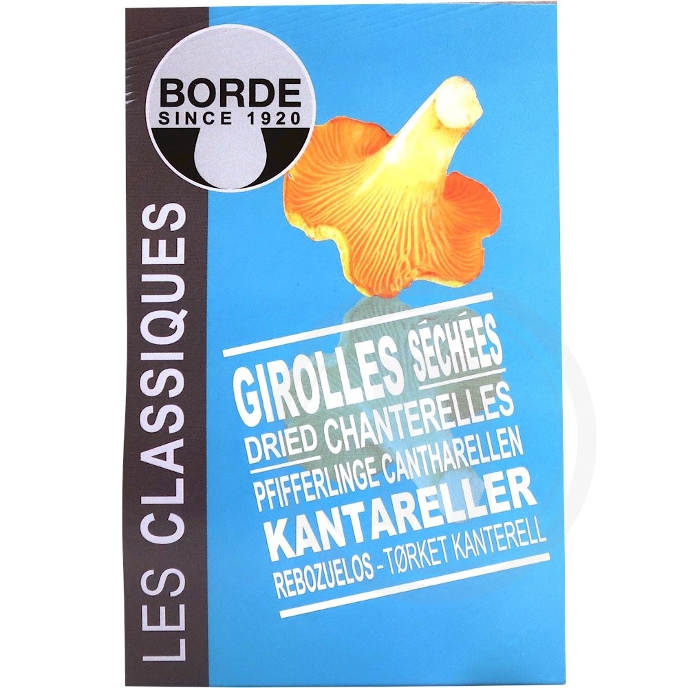 Tørrede kantareller