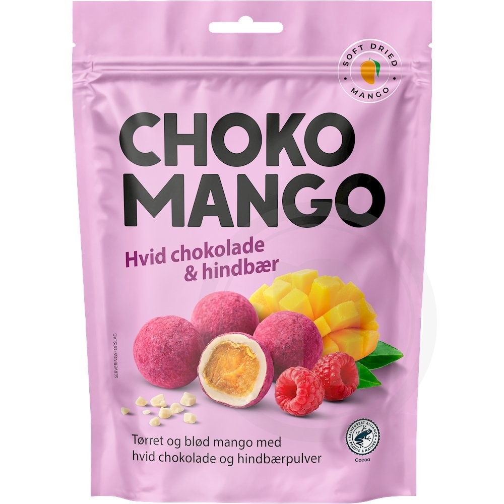 Nordthy Tørrede Mango Med Chokolade Og Hindbær