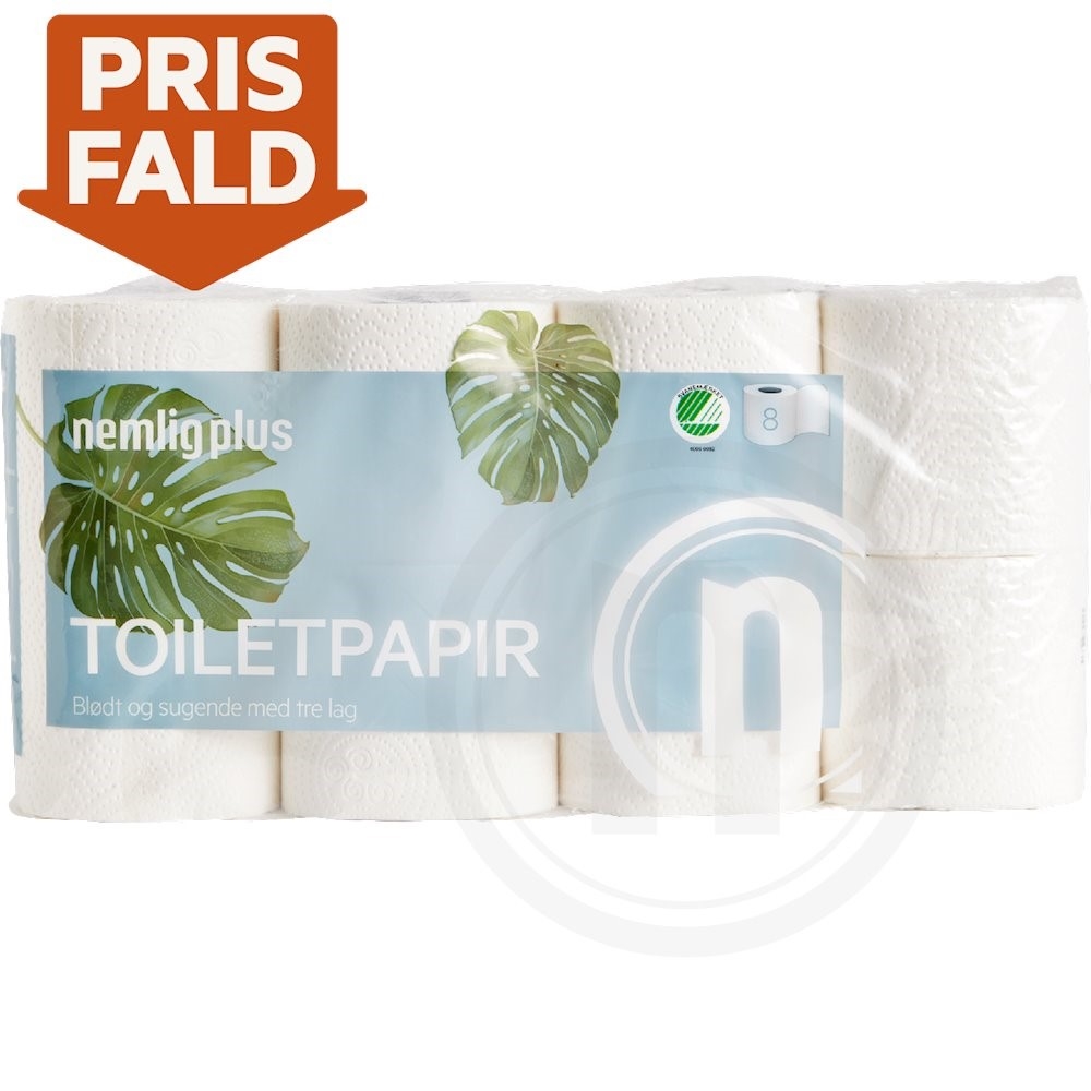 nemlig plus Toiletpapir 8 rl