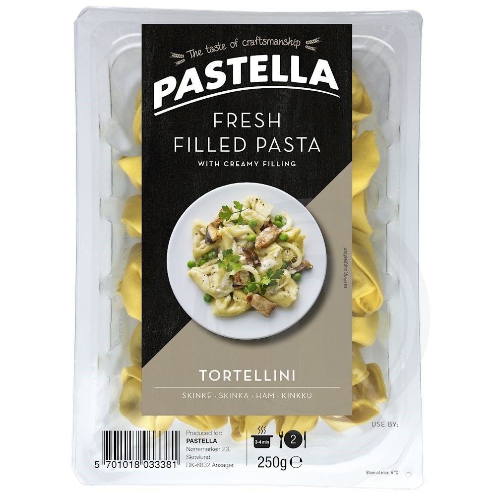 Tortellini m. skinke (frisk)