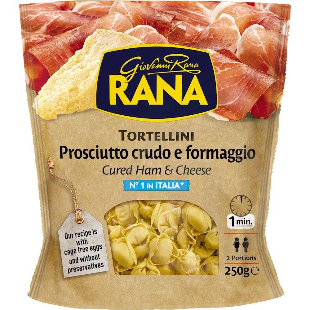 Tortellini m. skinke (frisk)