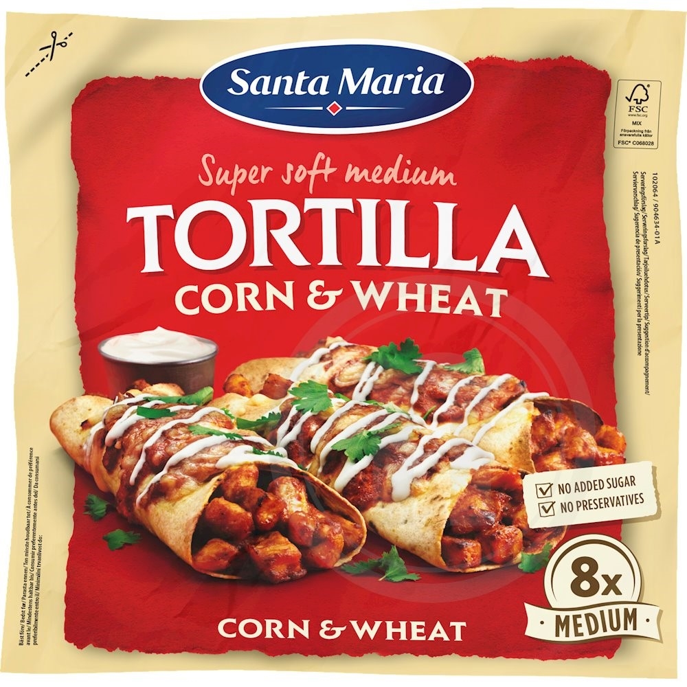 Santa Maria Tortilla Majs 20 cm