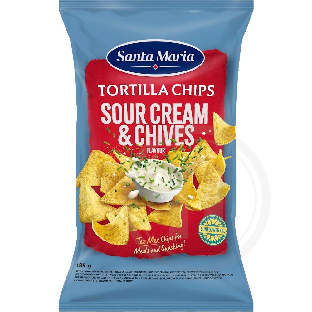 Tortilla chips m. sour cream