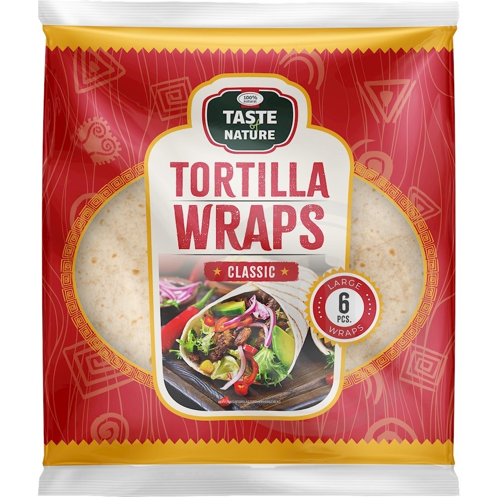 Taste of Nature Tortilla wraps 25 cm