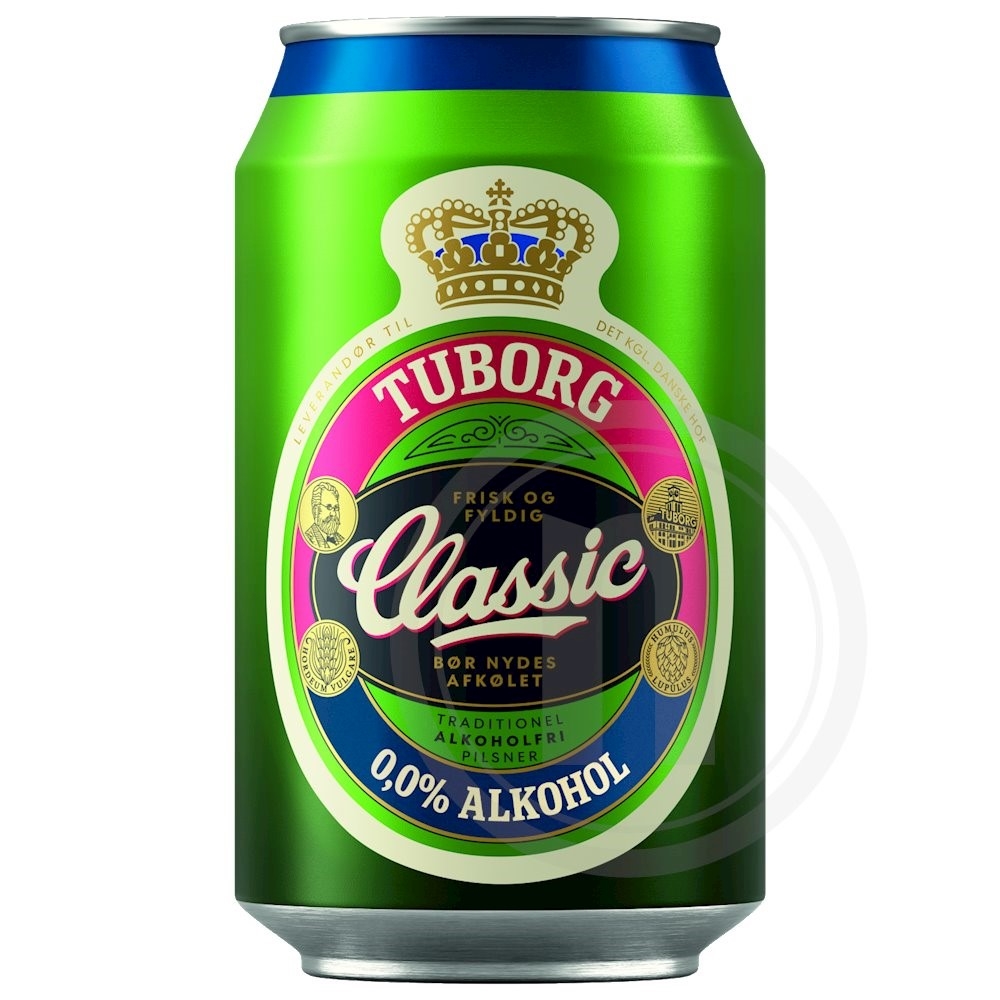 Tuborg Classic 0,0%  (dåse)