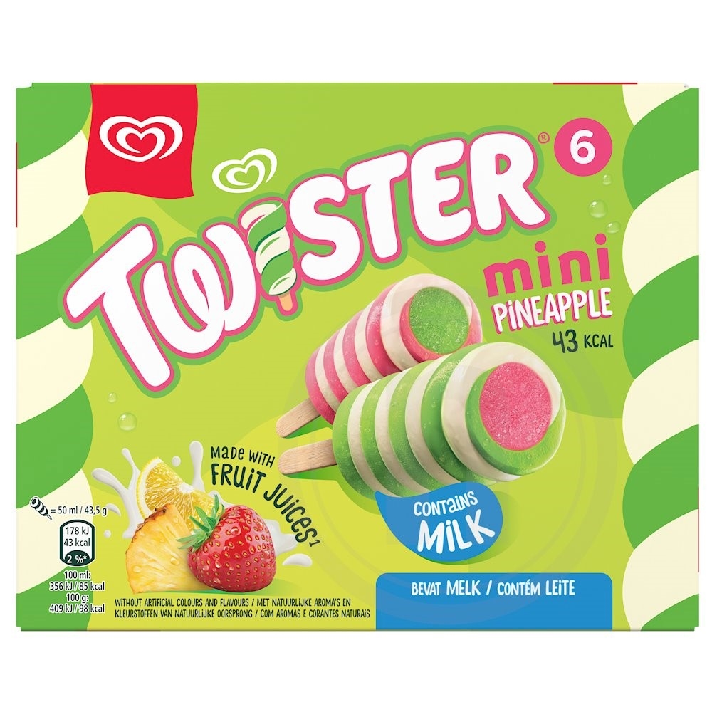 Twister m. ananas (mini)