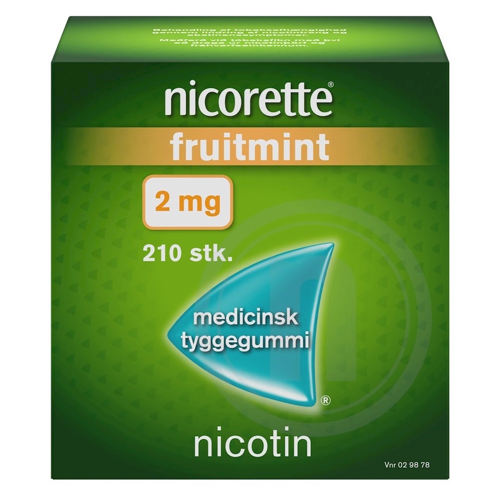 Nicorette Tyggegummi Fruitmint .