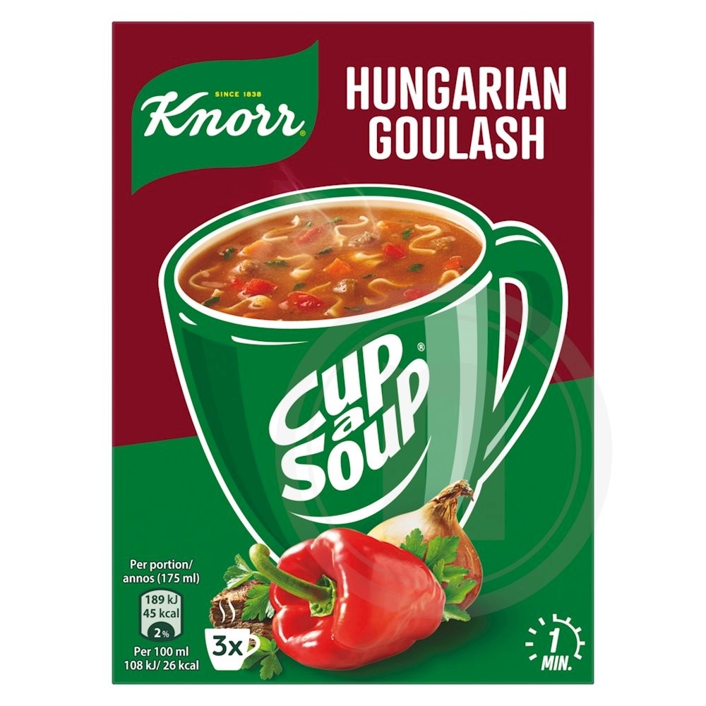 Knorr Ungarsk gullasch suppe 3 breve