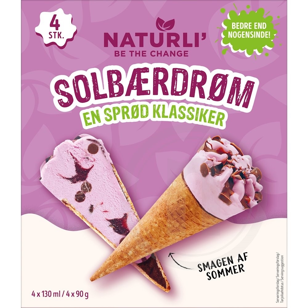 Naturli' Vaffelis Solbærdrøm