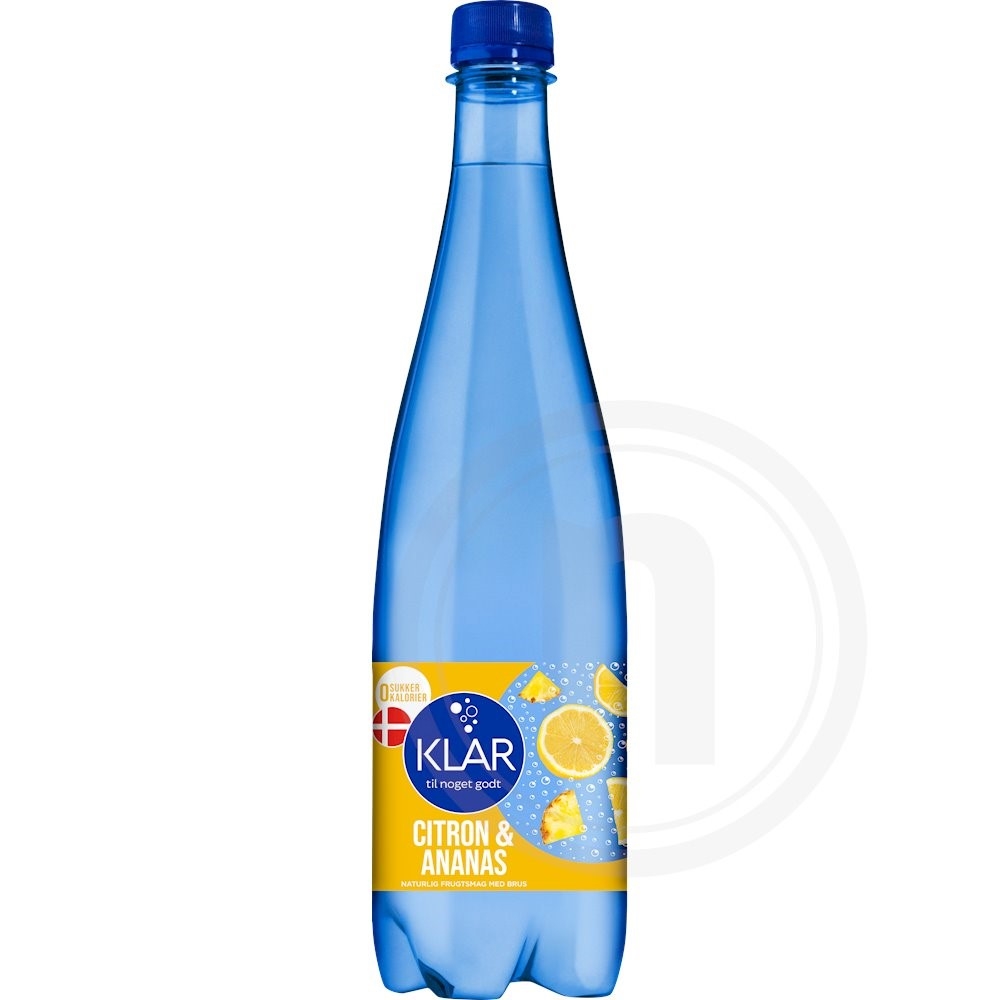 Vand med citron/ananassmag med brus