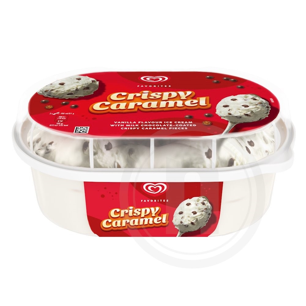 Frisko Favorites Vanilje Is m. Karamelstykker