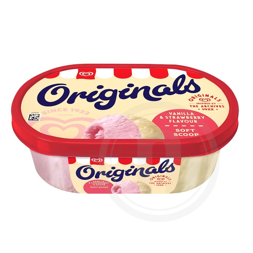 Vanilje-jordbær is