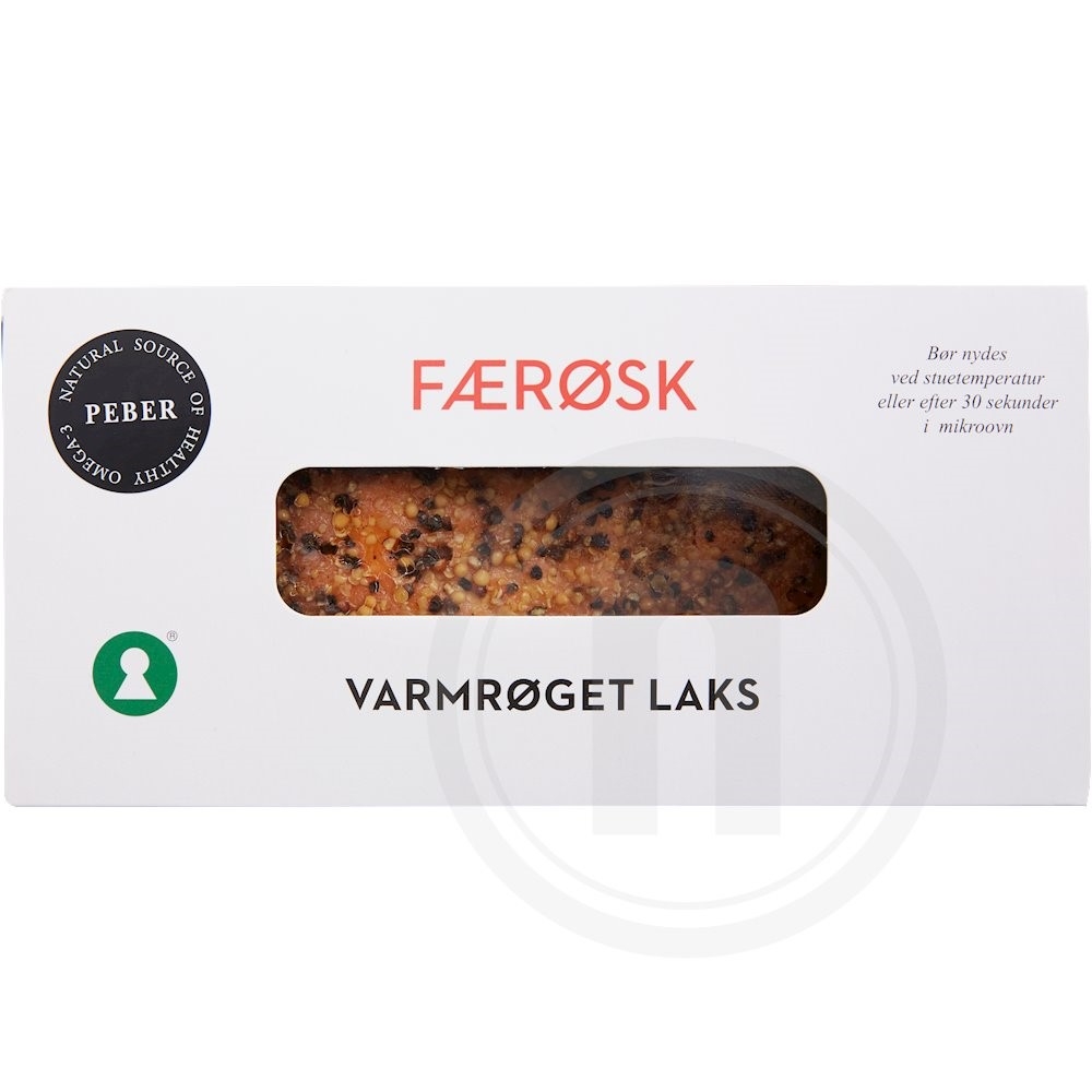 Varmrøget laks m. peber