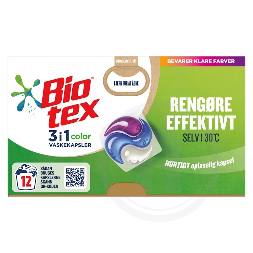 Biotex Vaskekapsler til Kulørt