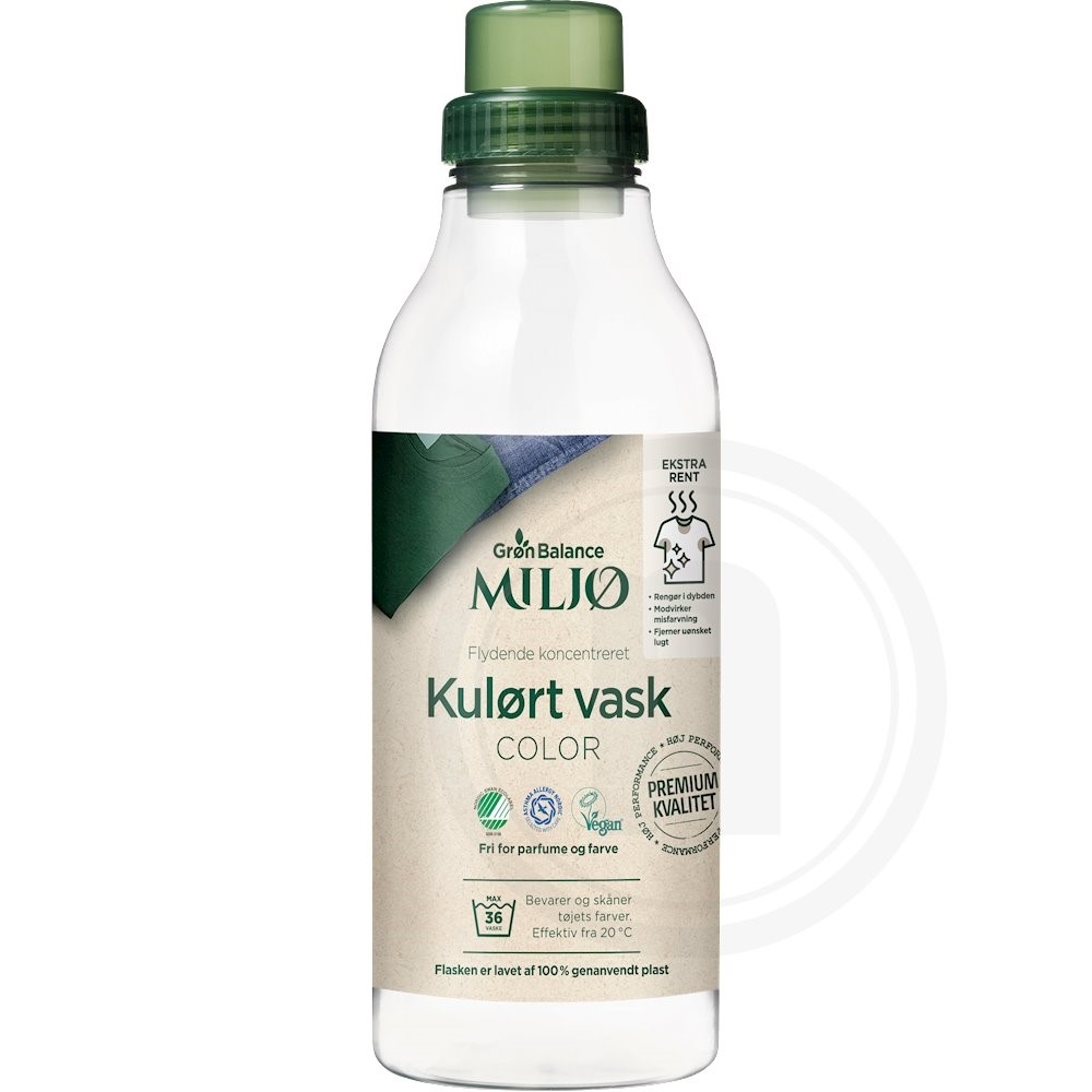 Vaskemiddel til kulørt