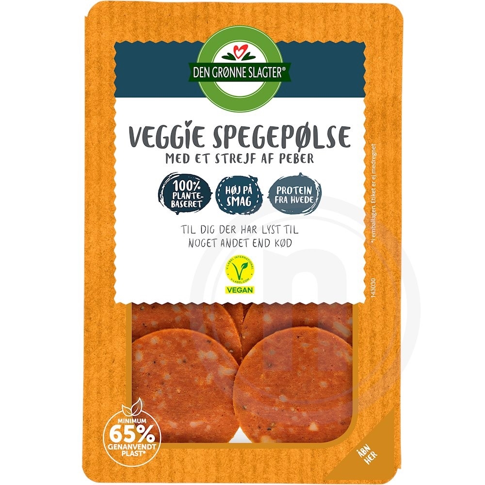 Veggie spegepølse m. peber