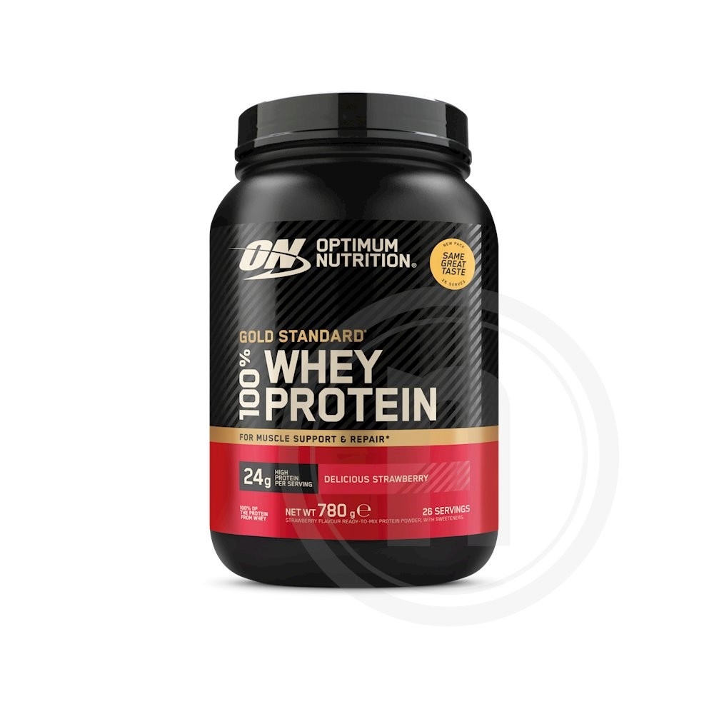 Whey proteinpulver m. jordbær