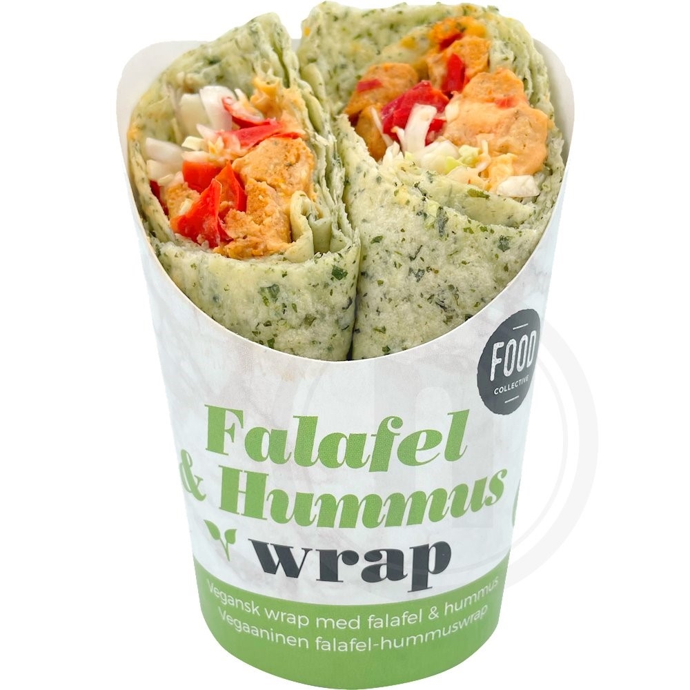 Wrap m. falafel og hummus