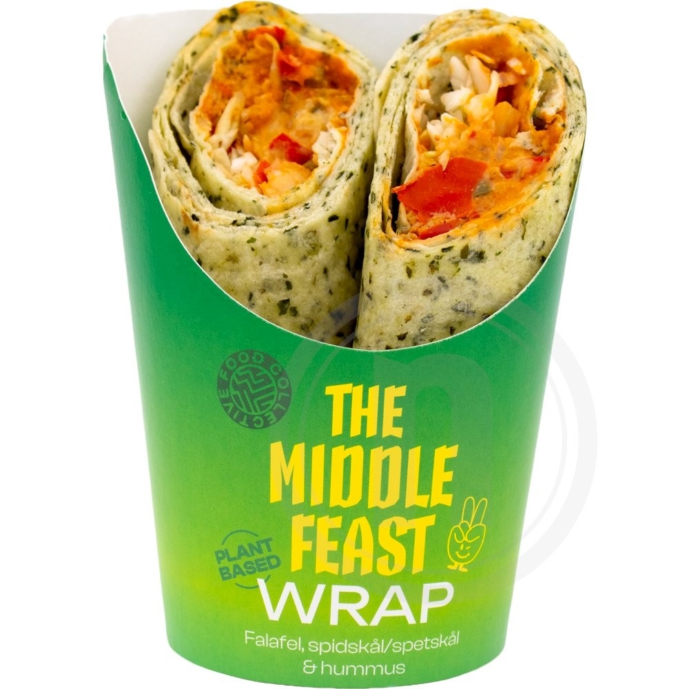 Wrap m. falafel og hummus