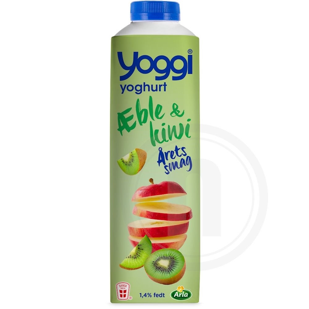 Yoghurt m. æble og kiwi 1,4%