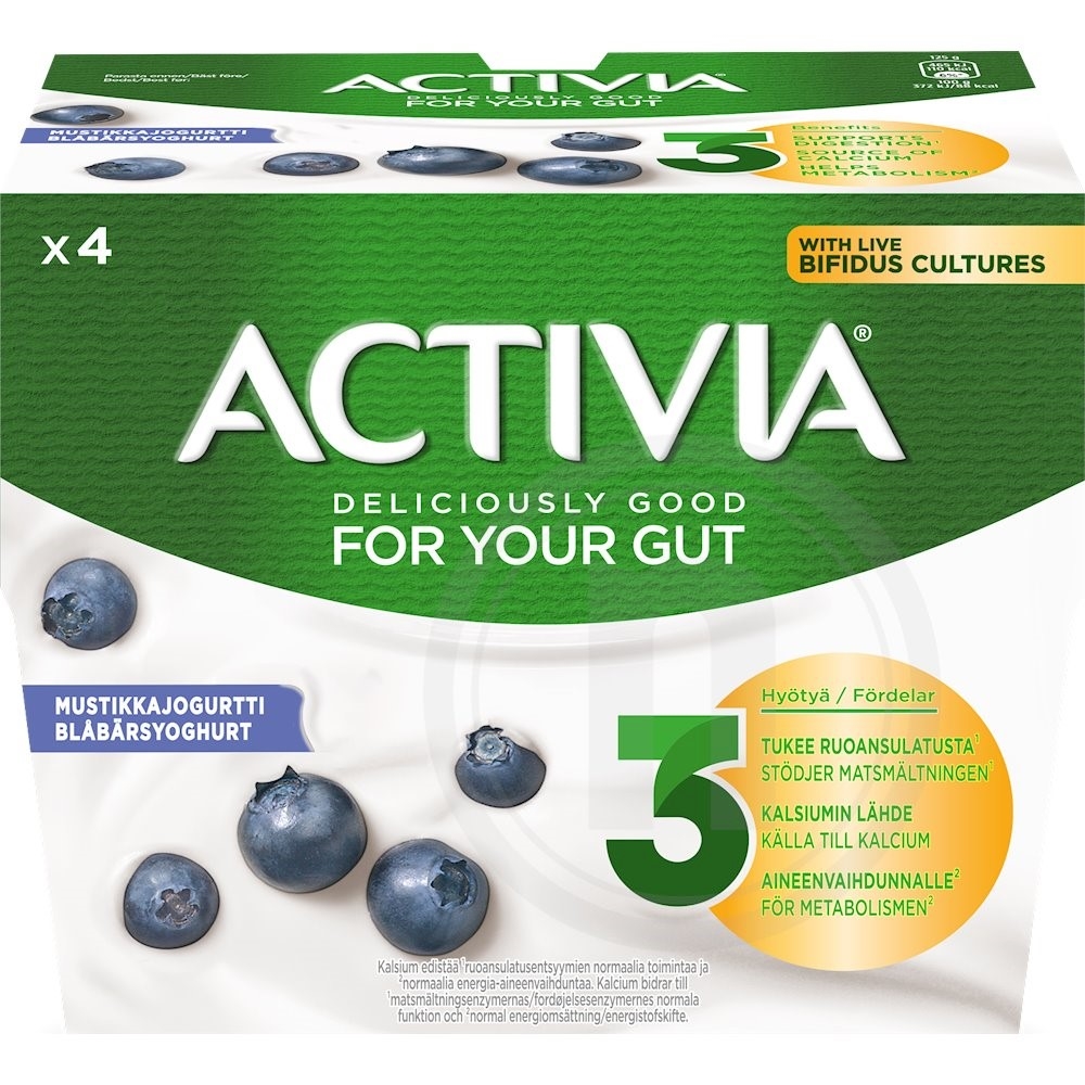 Activia Yoghurt Blåbær