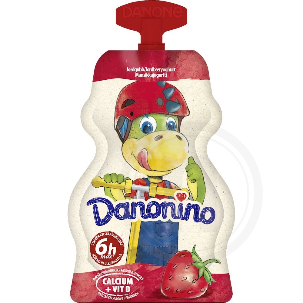 Danonino Yoghurt m. jordbær