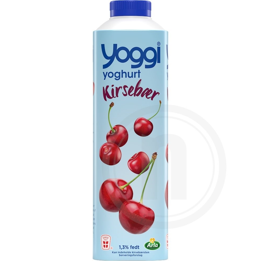 Yoghurt m. kirsebær 1,3%