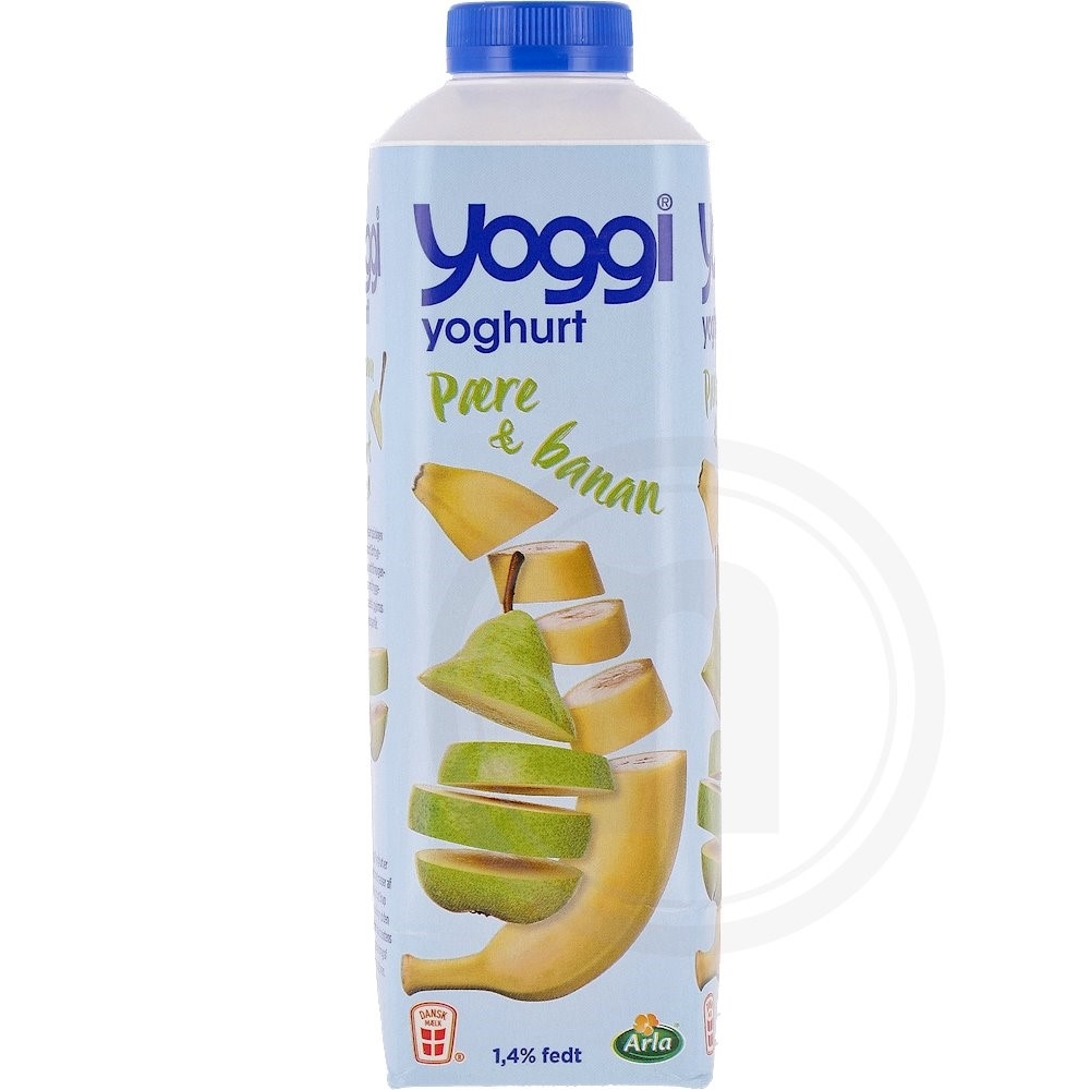 Yoghurt m. pære og banan 1,4%