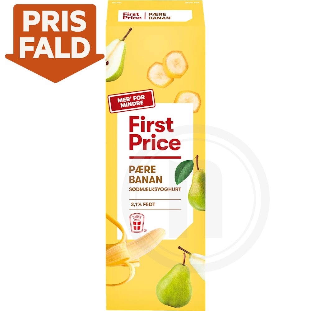 First Price Yoghurt m. pære og banan 3,1%