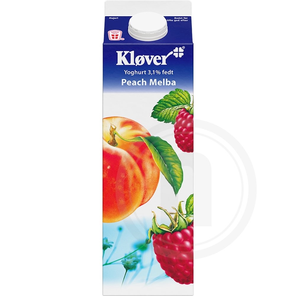 Yoghurt m. peach melba 3,1%