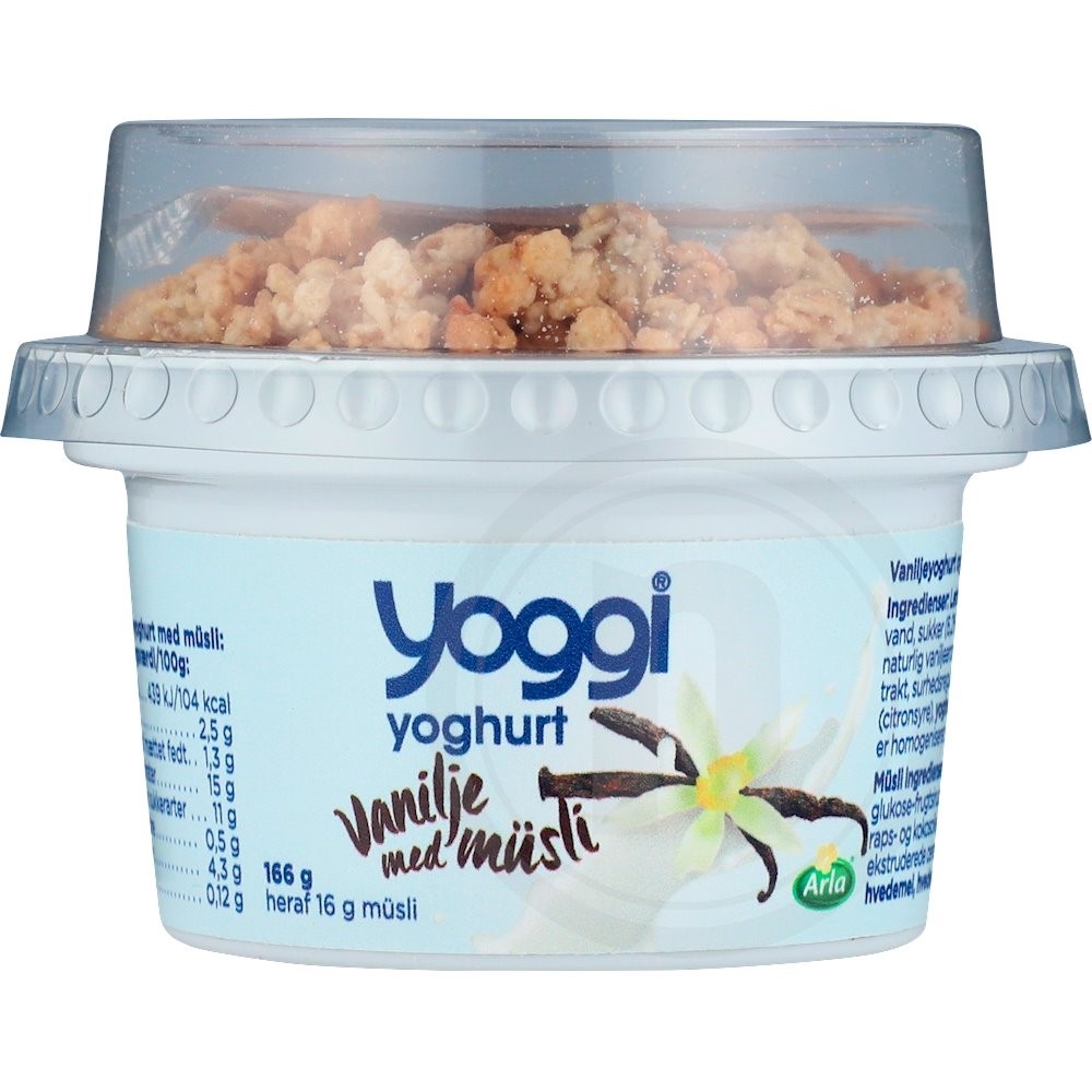 Yoghurt m. vanilje & müsli