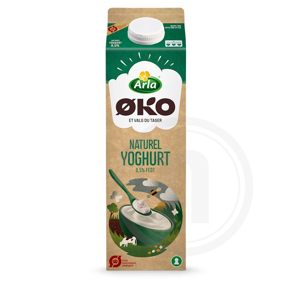 Yoghurt naturel 0,5% øko.