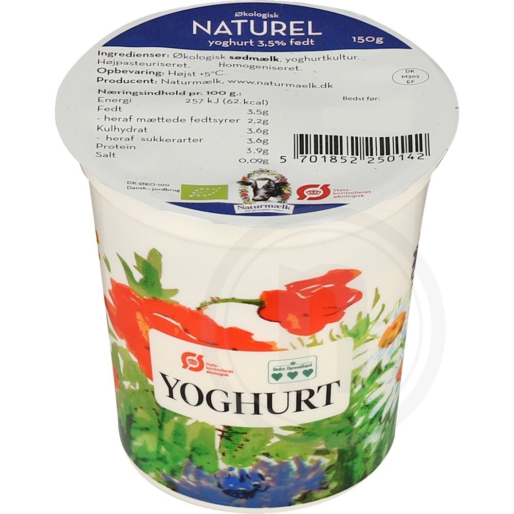 Naturmælk Yoghurt Naturel Økologisk 3,5%